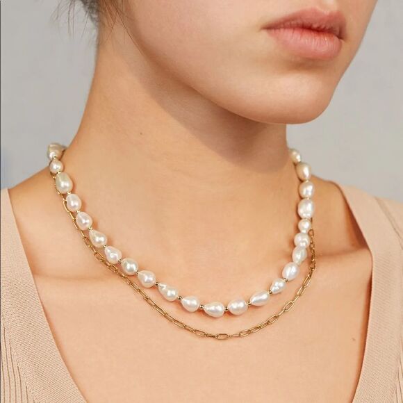 NWOT Single Strand Cultured Freshwater Pearl Necklace 20” - Picture 1 of 4